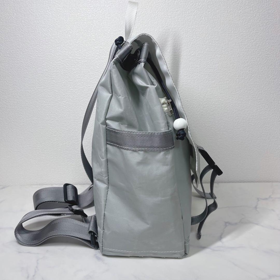 アキコJIB スクエア リュックバッグ セイルクロスバッグ 軽量 クジラ