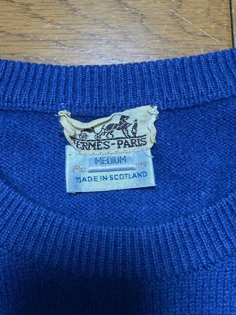 【ヴィンテージ】【1990年代】エルメス　カシミヤセーター　サイズM