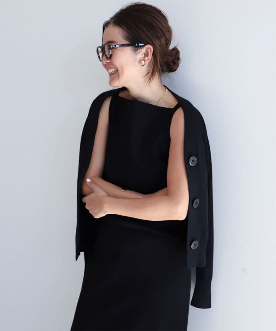 未使用　Demi-Luxe BEAMS ヘルシーニットキャミソール　ブラック