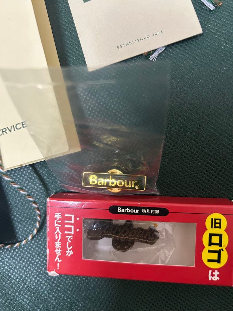 Barbour ビデイルSL36ライナー付属 限定ピンバッジ 英国製 豪華セット