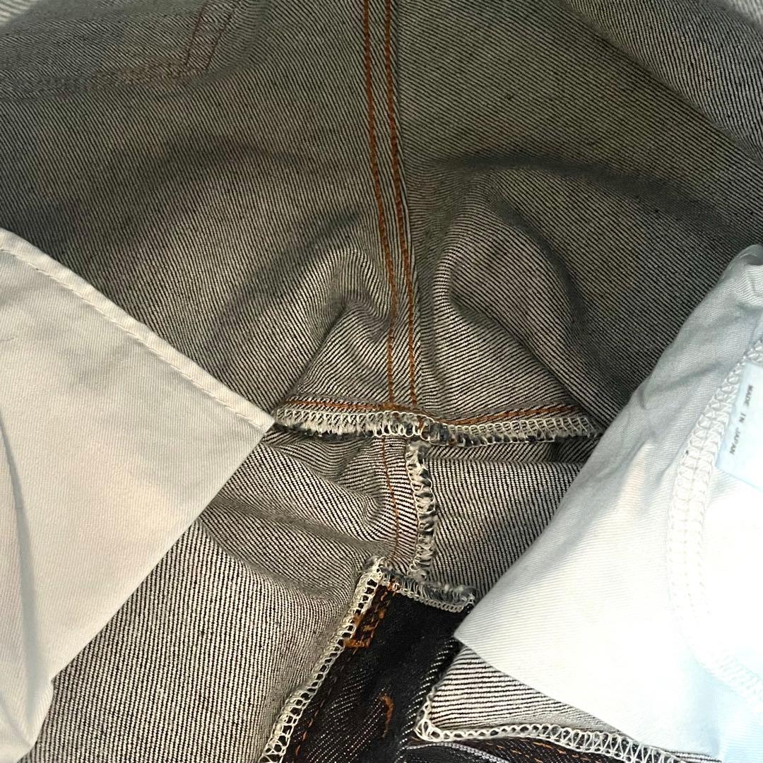 未使用級☆マウジー MVS フレアデニム W24 濃紺 ストレッチ ブーツカット