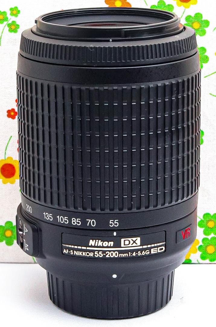 ニコン Nikon AF-S 55-200m☆望遠レンズ☆レンズフード付き