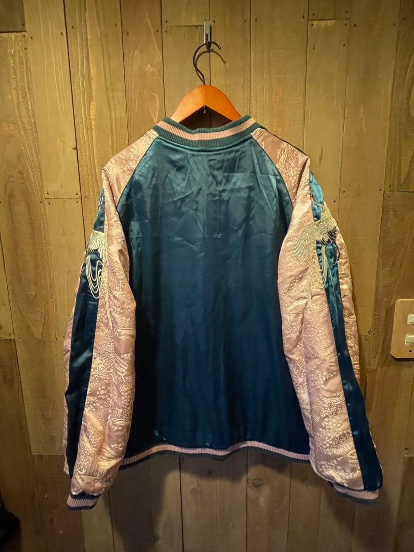 リバーシブルスカジャン （鶴/芸者✕五重塔)