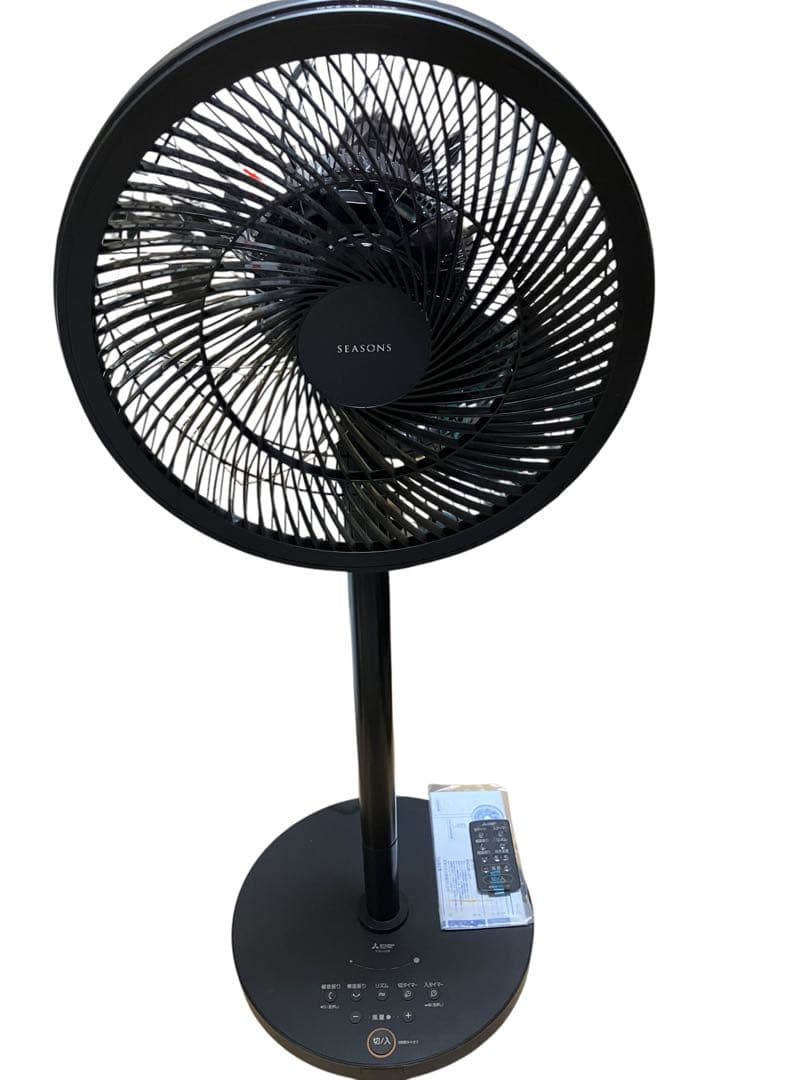 三菱 扇風機　30cm MESR30J-DDB-K 22年製　リモコン説明書付