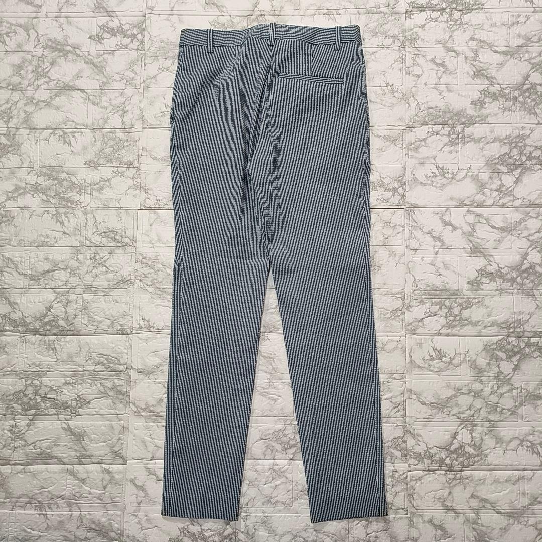 【未使用級】Theory セットアップスーツ シアサッカー チェック ブルー S