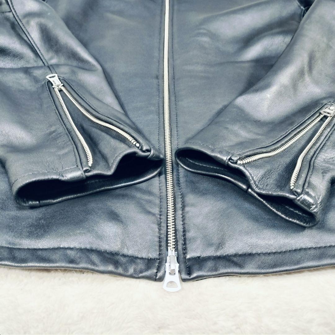 【大きい☆XL】フリークストア　シングルライダース ジャケット　ブラック