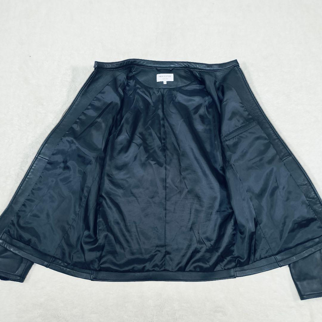 【大きい☆XL】フリークストア　シングルライダース ジャケット　ブラック