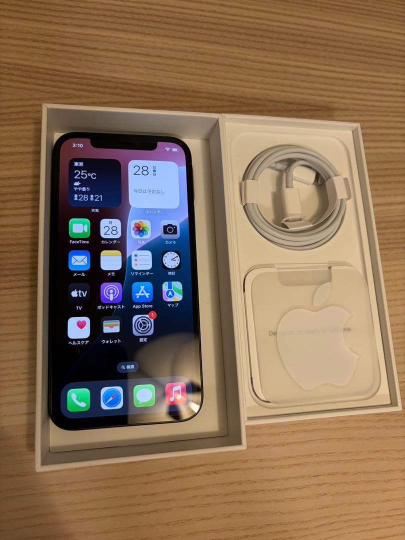 2025/9/28動作確認新品 iPhone 12本体 64GBブラック 黒