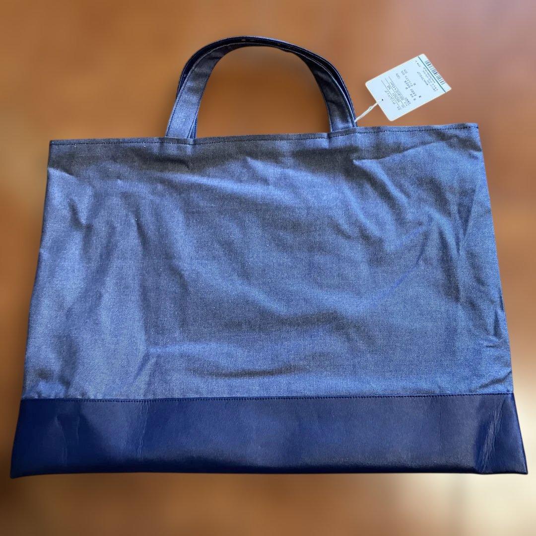 新品タグ付き　familiar デニムバッグ　ネイビー