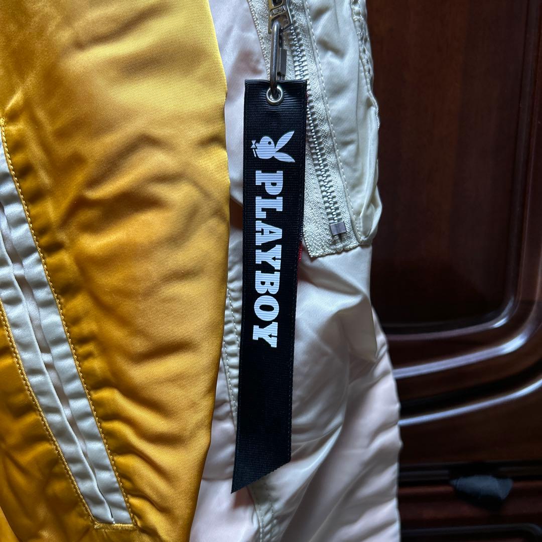 アルファ　プレイボーイ　コラボ　ボンバージャケット　スカジャン　MA-1