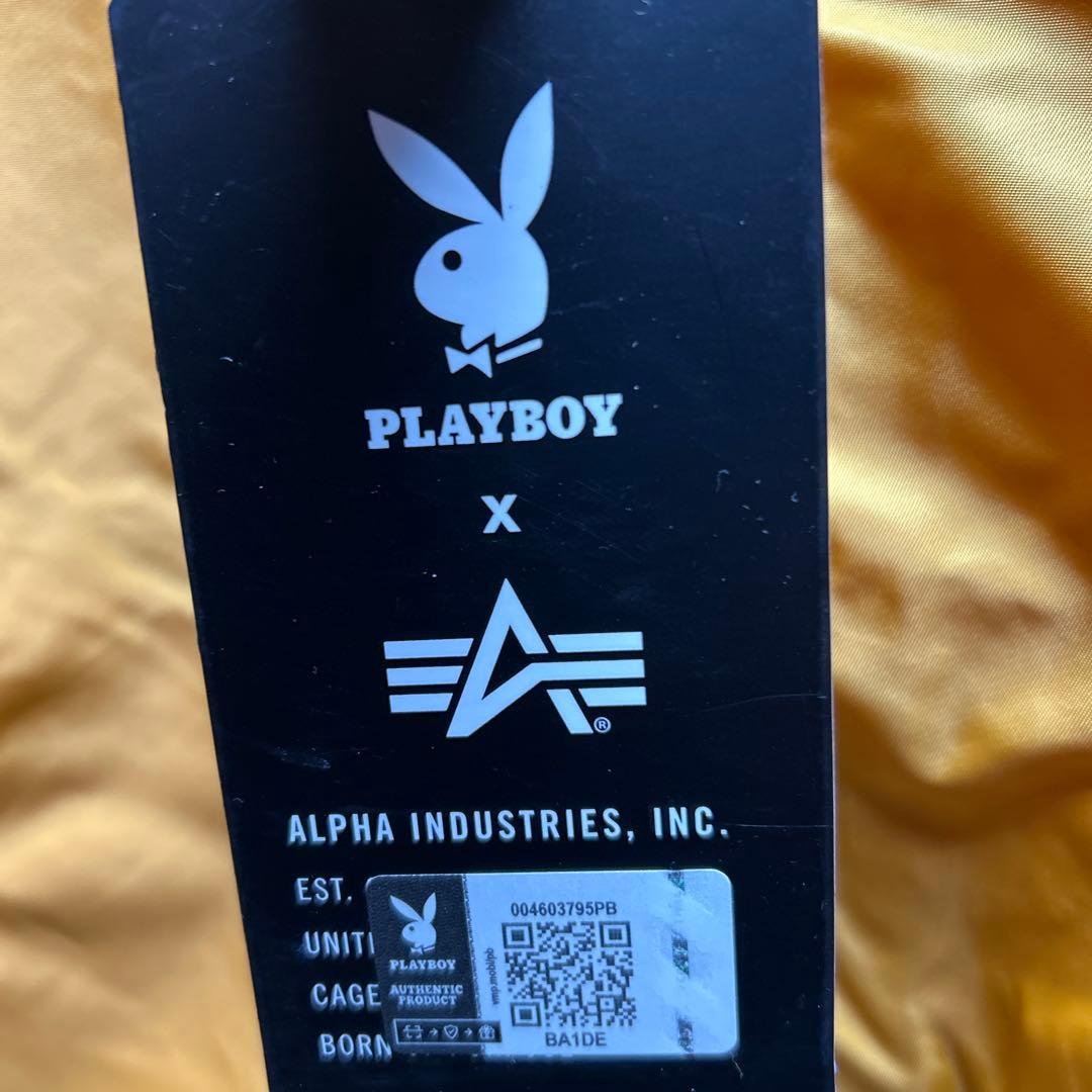 アルファ　プレイボーイ　コラボ　ボンバージャケット　スカジャン　MA-1