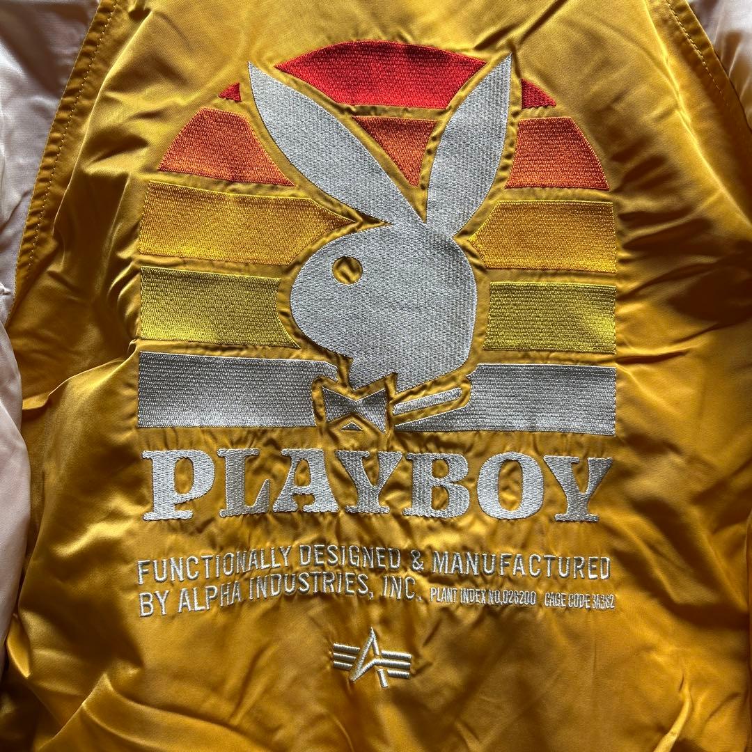 アルファ　プレイボーイ　コラボ　ボンバージャケット　スカジャン　MA-1