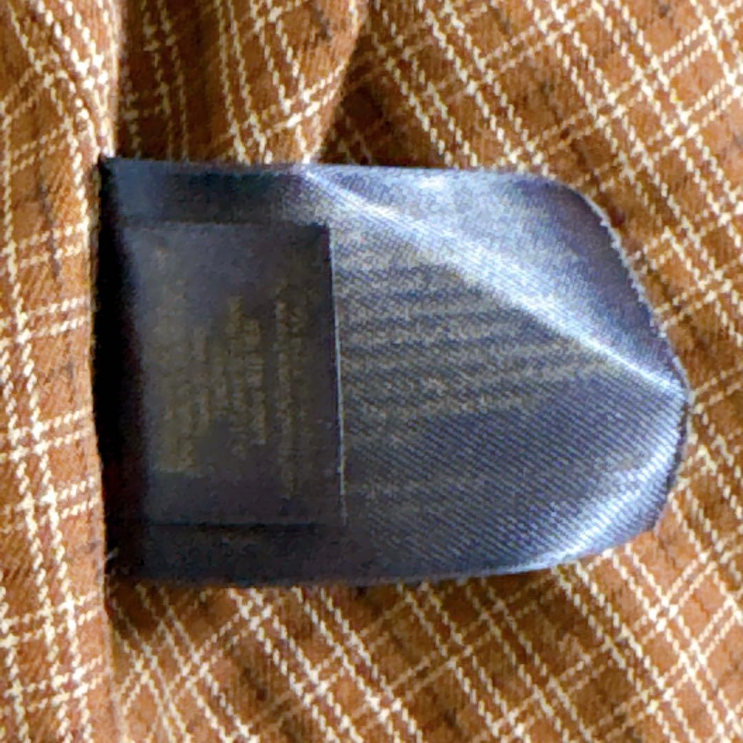 Lサイズ✨ブルックスブラザーズ オールレザージャケット フルジップ 裏地チェック