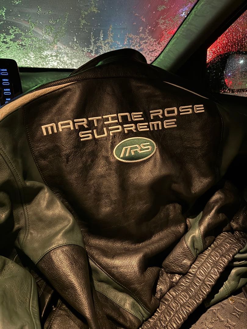 supreme Martine Rose Leather Jacket 本人着用