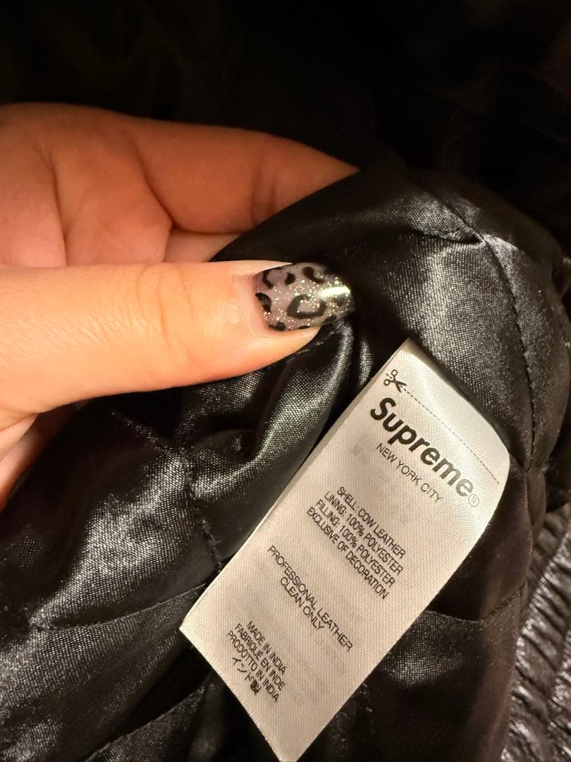 supreme Martine Rose Leather Jacket 本人着用