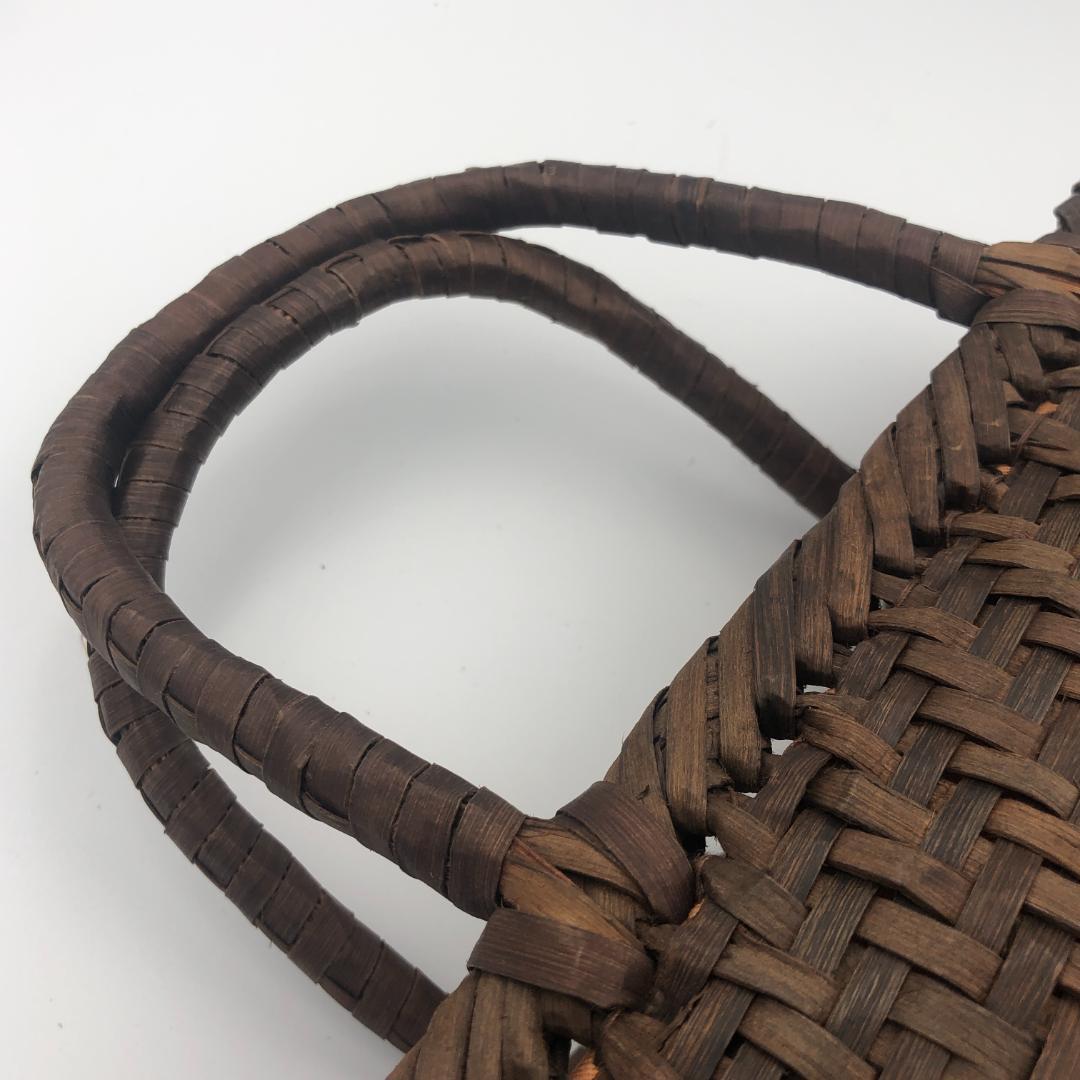 小*マ様 胡桃バッグ　網代編み　かごバッグ　くるみ　籠バッグ【新品】日本企画　山