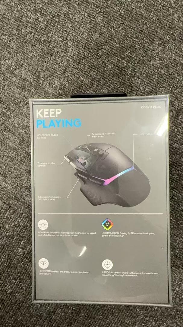 Logitech G502X Plus ゲーミングマウス Black 新品