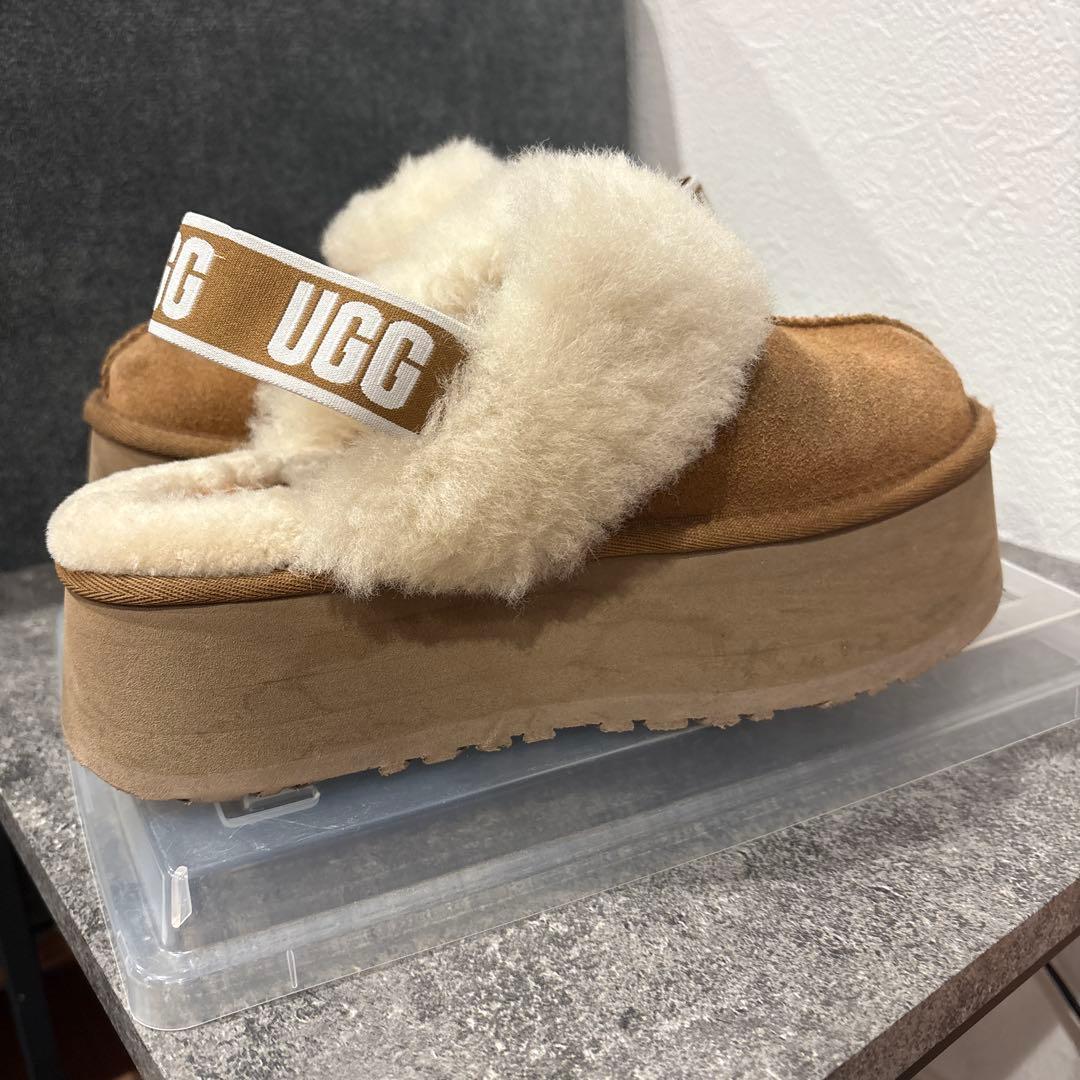 UGG ムートン　スリッポン　厚底　ファンケット