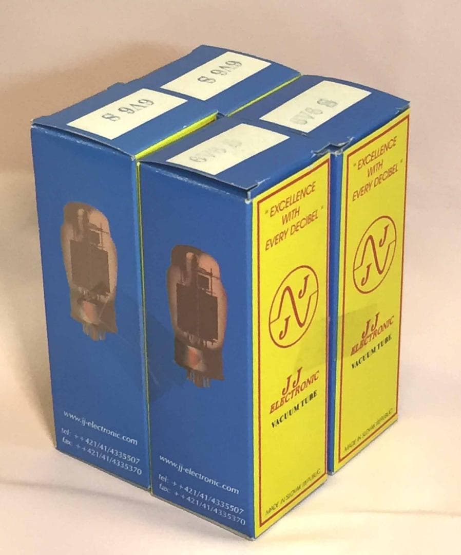 JJ製出力管6V6Sマッチドペア ２セット・4本