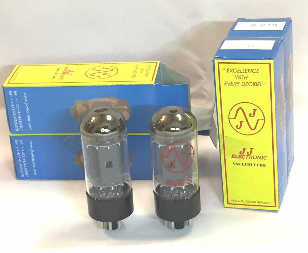 JJ製出力管6V6Sマッチドペア ２セット・4本