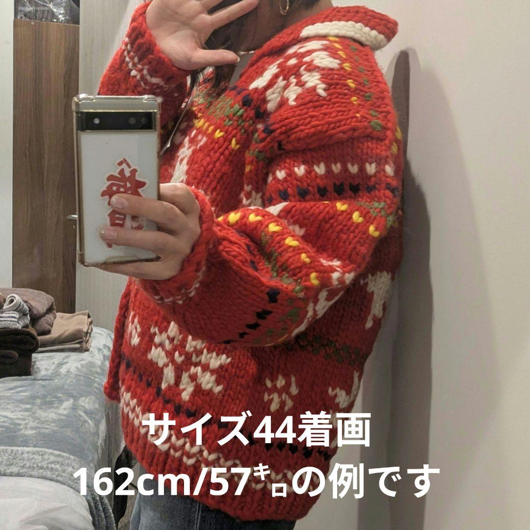 【新品/未使用】カナダ製/カウチンセーター/サイズ46(XL-3L相当)ラスト1