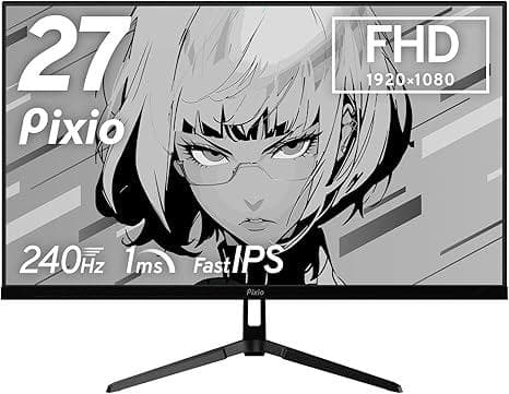 USED 美品 Pixio PX279 Wave 240Hz Black