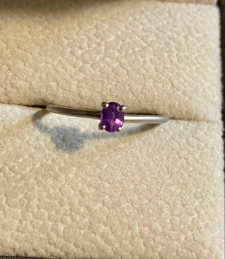 pt900＊バイカラーサファイアリングです