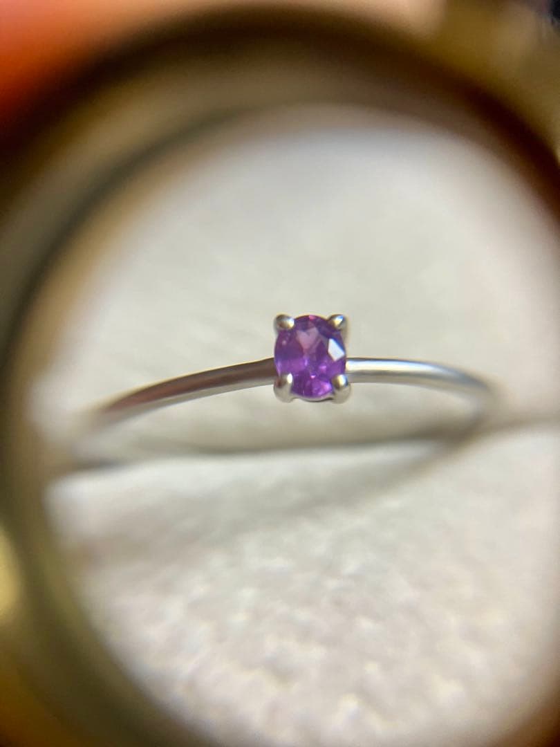 pt900＊バイカラーサファイアリングです