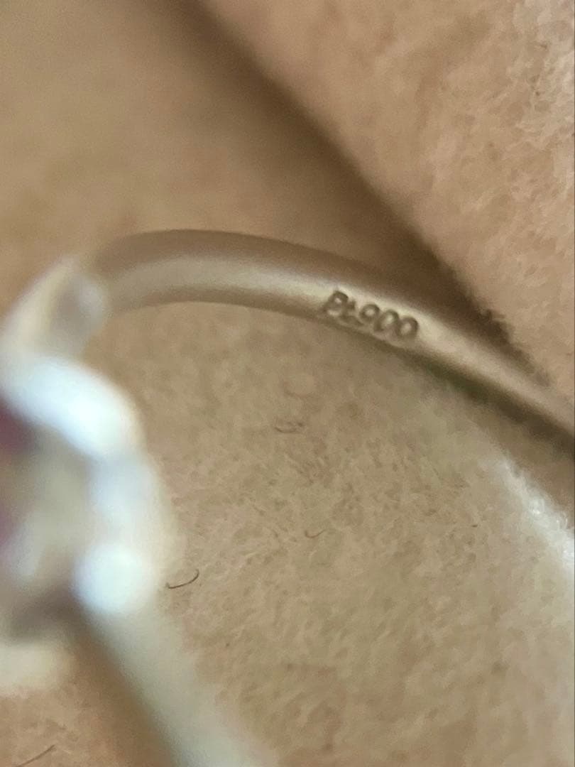 pt900＊バイカラーサファイアリングです