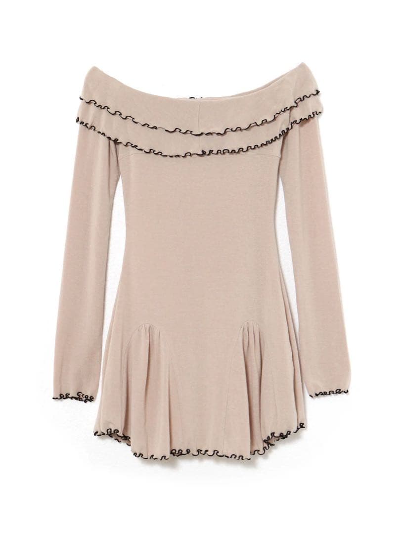 ワンピース andmary Betty frill mini dress