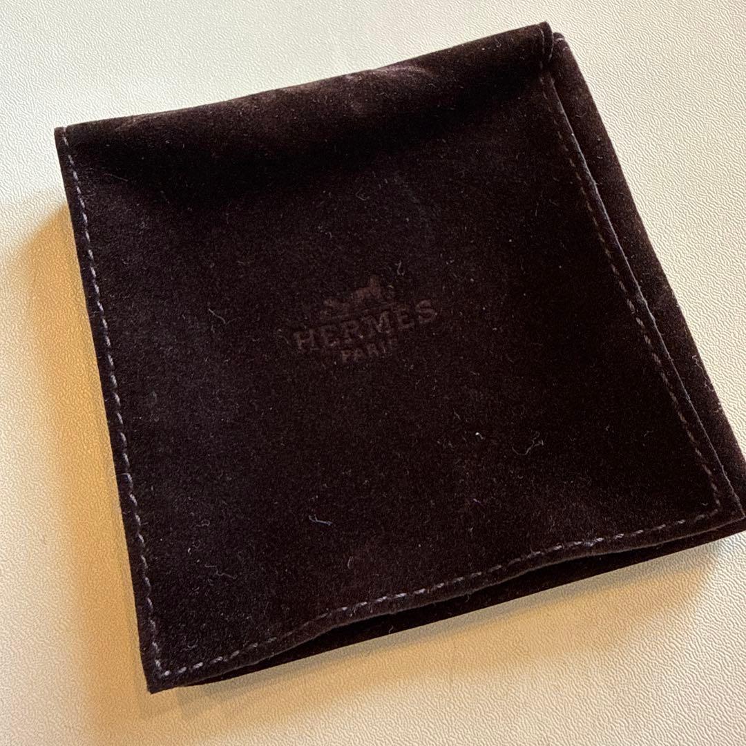 HERMES エルメス レザーブレスレット 編み込み ブルー 箱付き