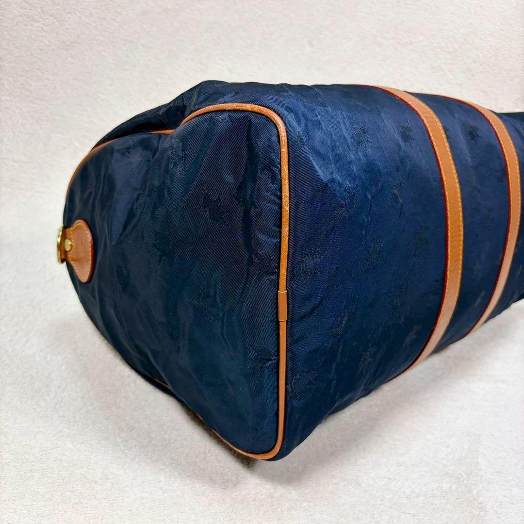 【美品✨】ハンティングワールド　ボストン 紺　総柄　バチュークロス　2way