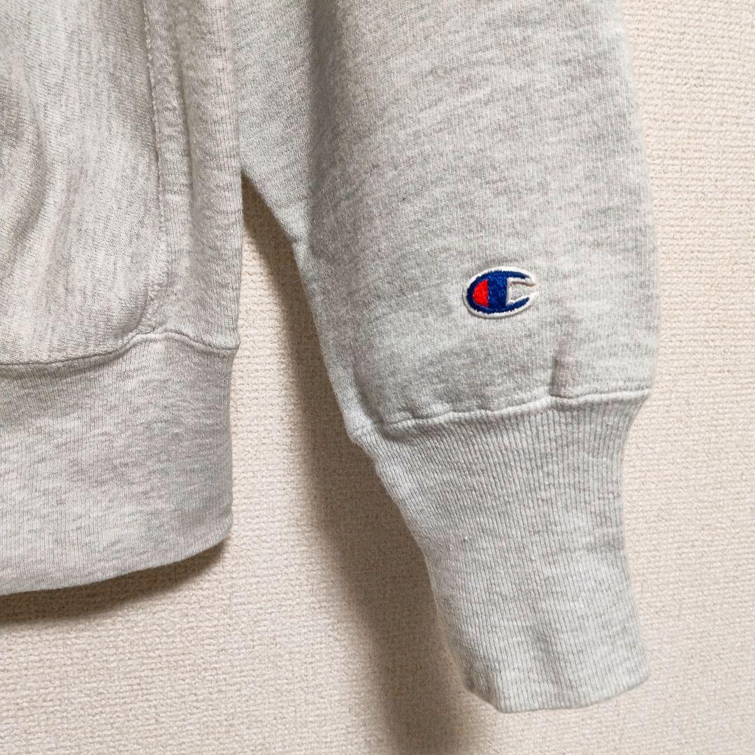 90s チャンピオン リバースウィーブ スウェット グレー 目あり 刺繍