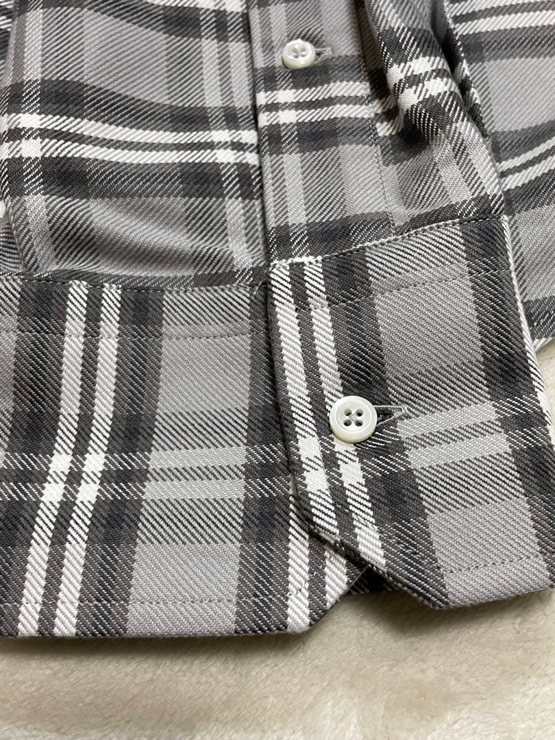 【美品】Thom Browne 袖テープ チェックシャツ サイズ1