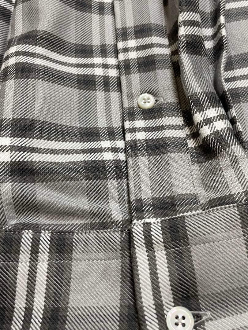 【美品】Thom Browne 袖テープ チェックシャツ サイズ1