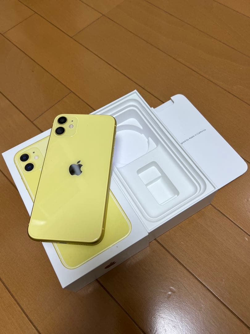 外装綺麗 Apple iPhone11 イエロー 128GB バッテリー100%