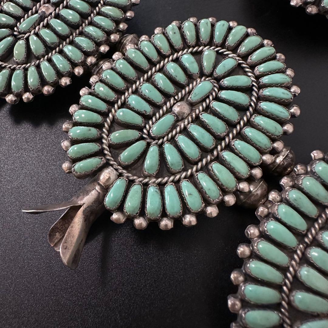 Zuni クラスターターコイズ ナジャ スカッシュブロッサム