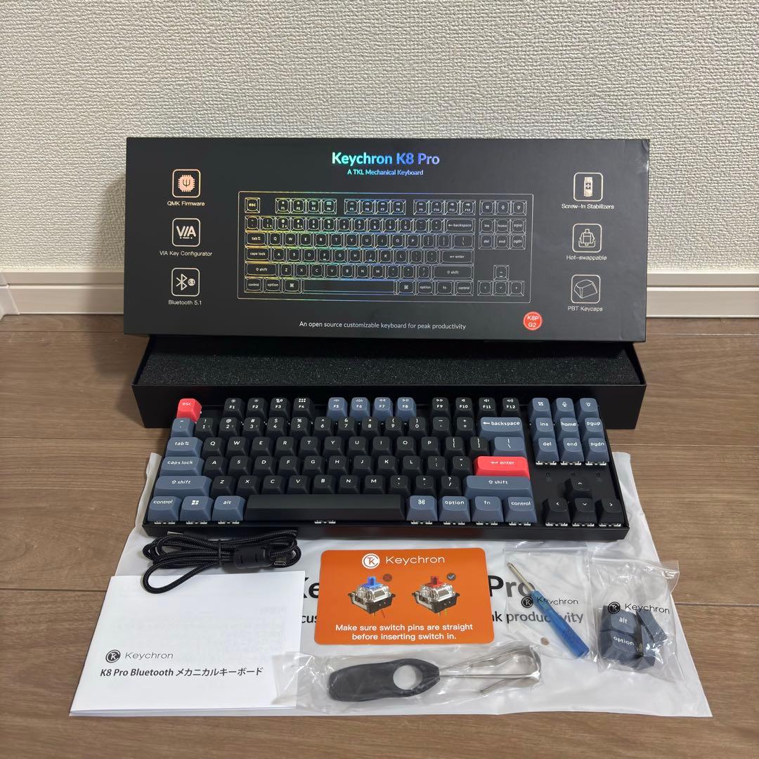 Keychron K8 Pro ワイヤレス メカニカルキーボード(K8P-G2)
