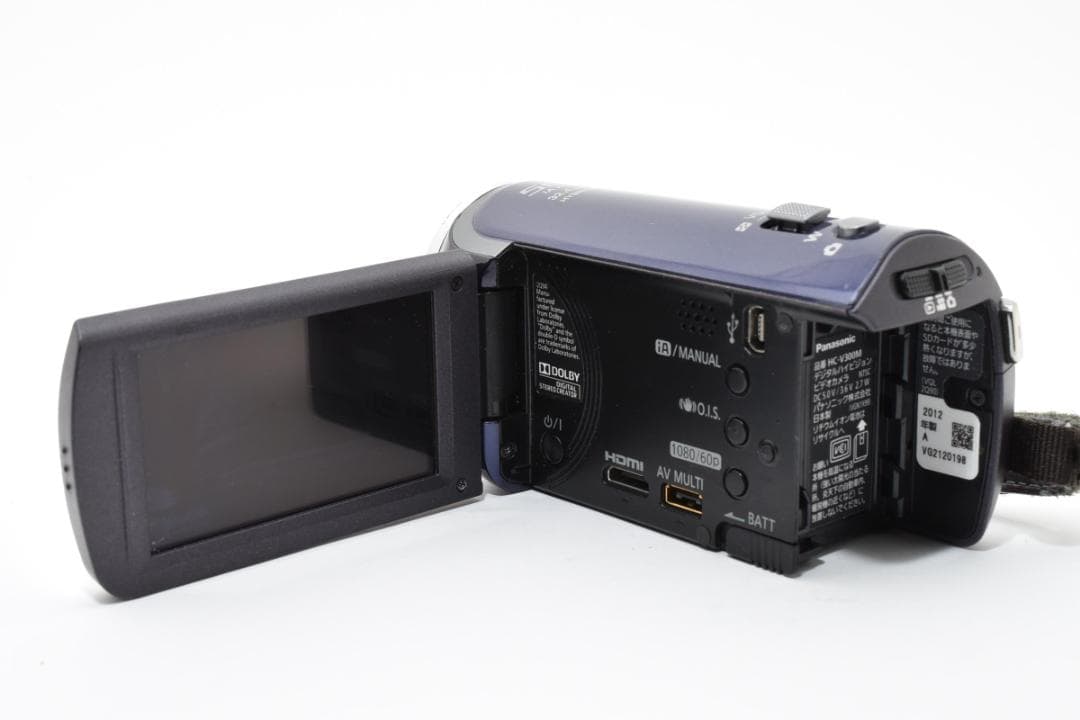 【美品】Panasonic ビデオカメラ HC-V300M ブルー　動作確認済