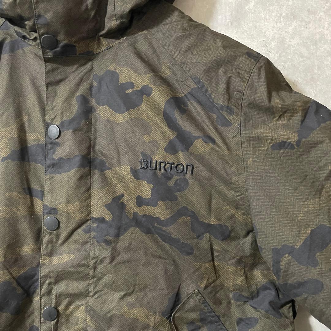 Burtonバートンスキーウェアスノーボードジャケットパーカー迷彩総柄カモフラ