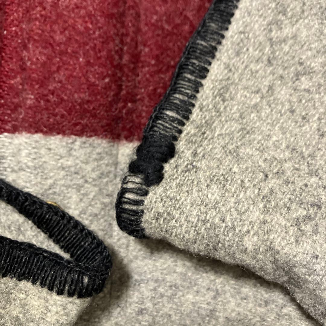WoolRich ボーダー ウール ブランケットコート パーカー ウールリッチ