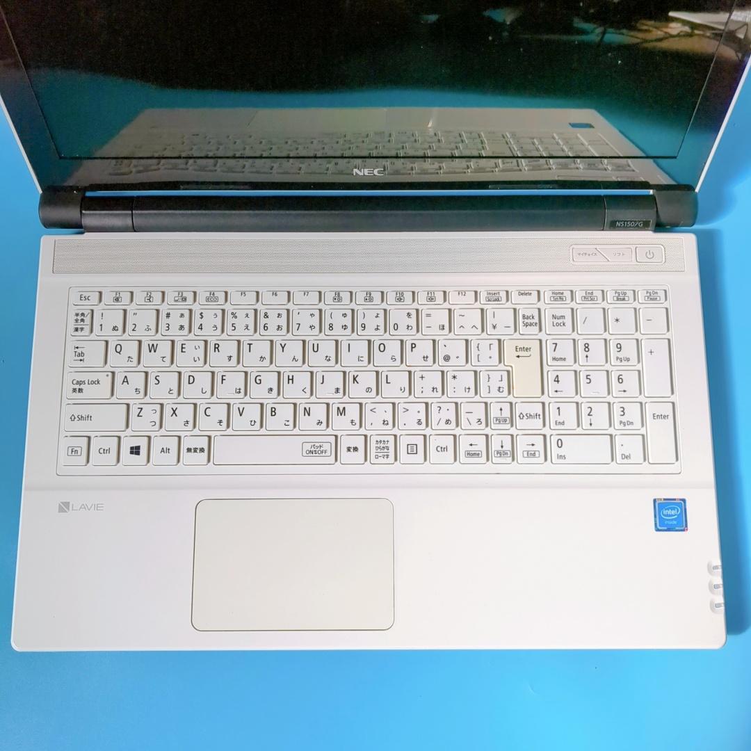 美品✨特大1TB‼️メモリ8GB✨設定済ですぐ使える♪カメラ付白ノートパソコン訳