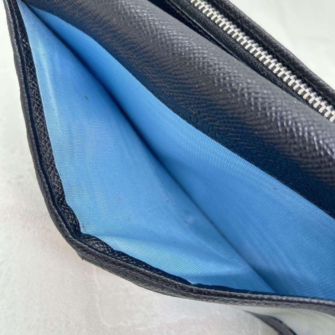 美品✨ブルガリ BVLGARI ロゴリング 長財布 ブラック 黒 シルバー金具