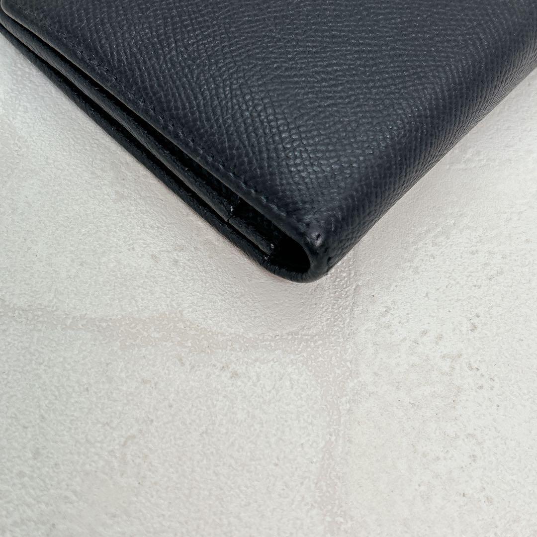 美品✨ブルガリ BVLGARI ロゴリング 長財布 ブラック 黒 シルバー金具