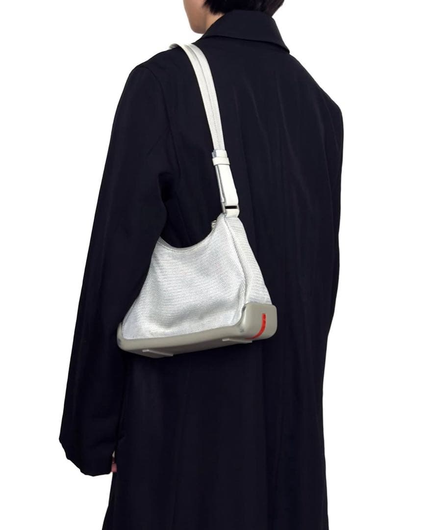 バッグ PRADA SPORT silver shoulder bag