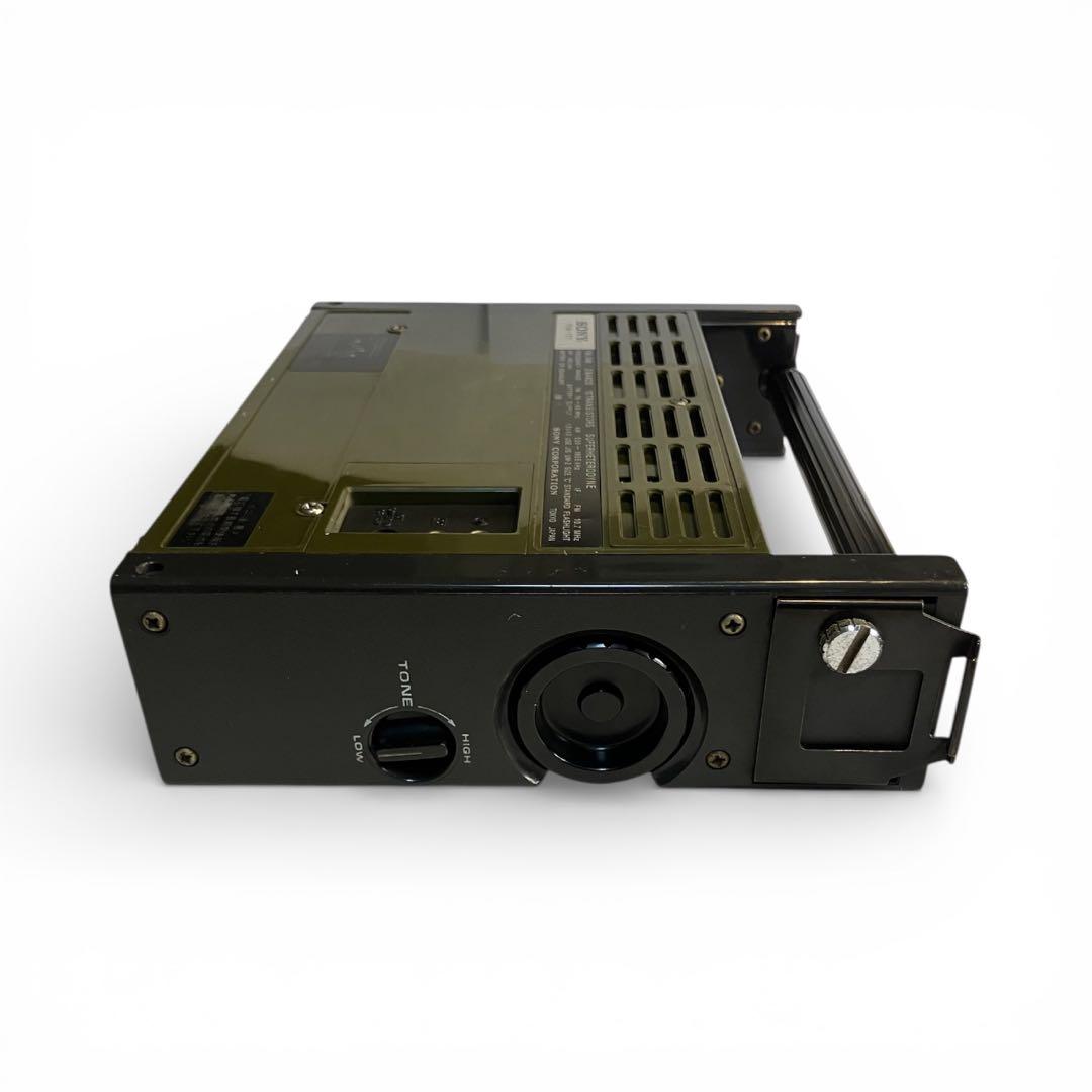 動作確認済SONY TFM-777 トランジスタラジオ スポーツ7 オリーブ