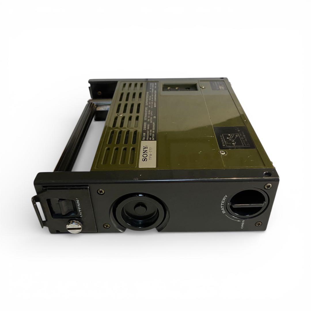 動作確認済SONY TFM-777 トランジスタラジオ スポーツ7 オリーブ