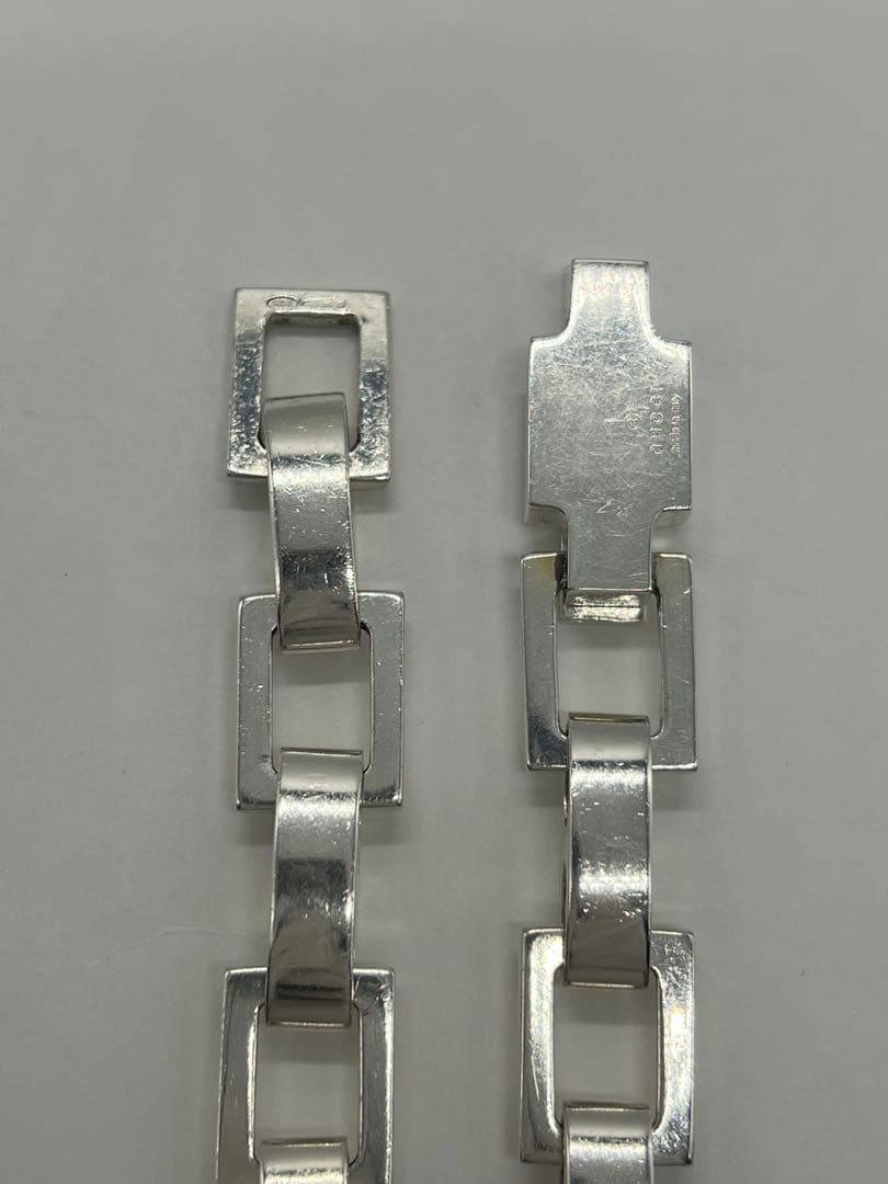 グッチ GUCCI スクエアリンク ブレスレット SV925 オールド 希少