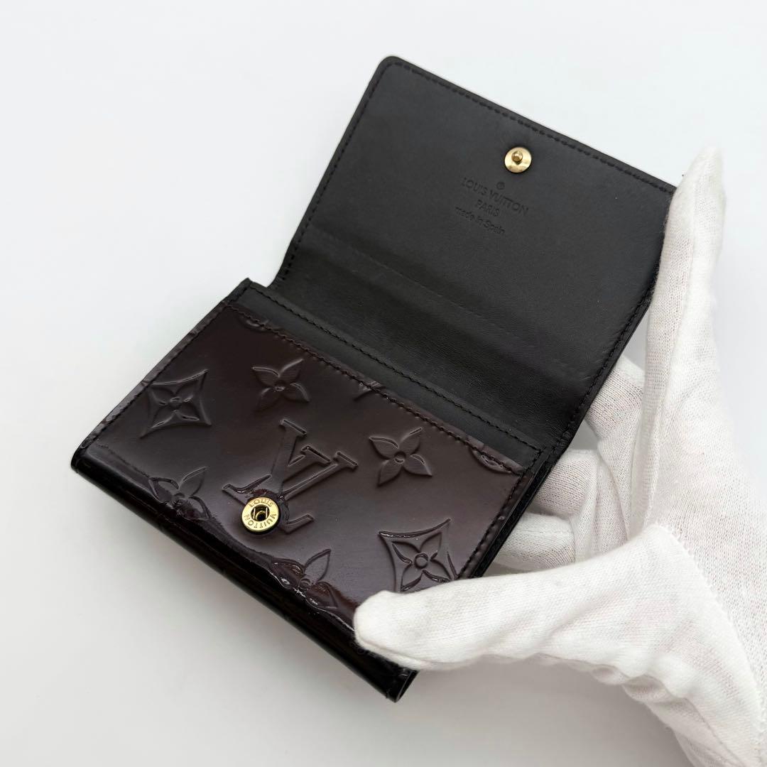 ✨極美品✨ルイヴィトン ヴェルニ 名刺カード入れ ヴィジット アマラントボルドー