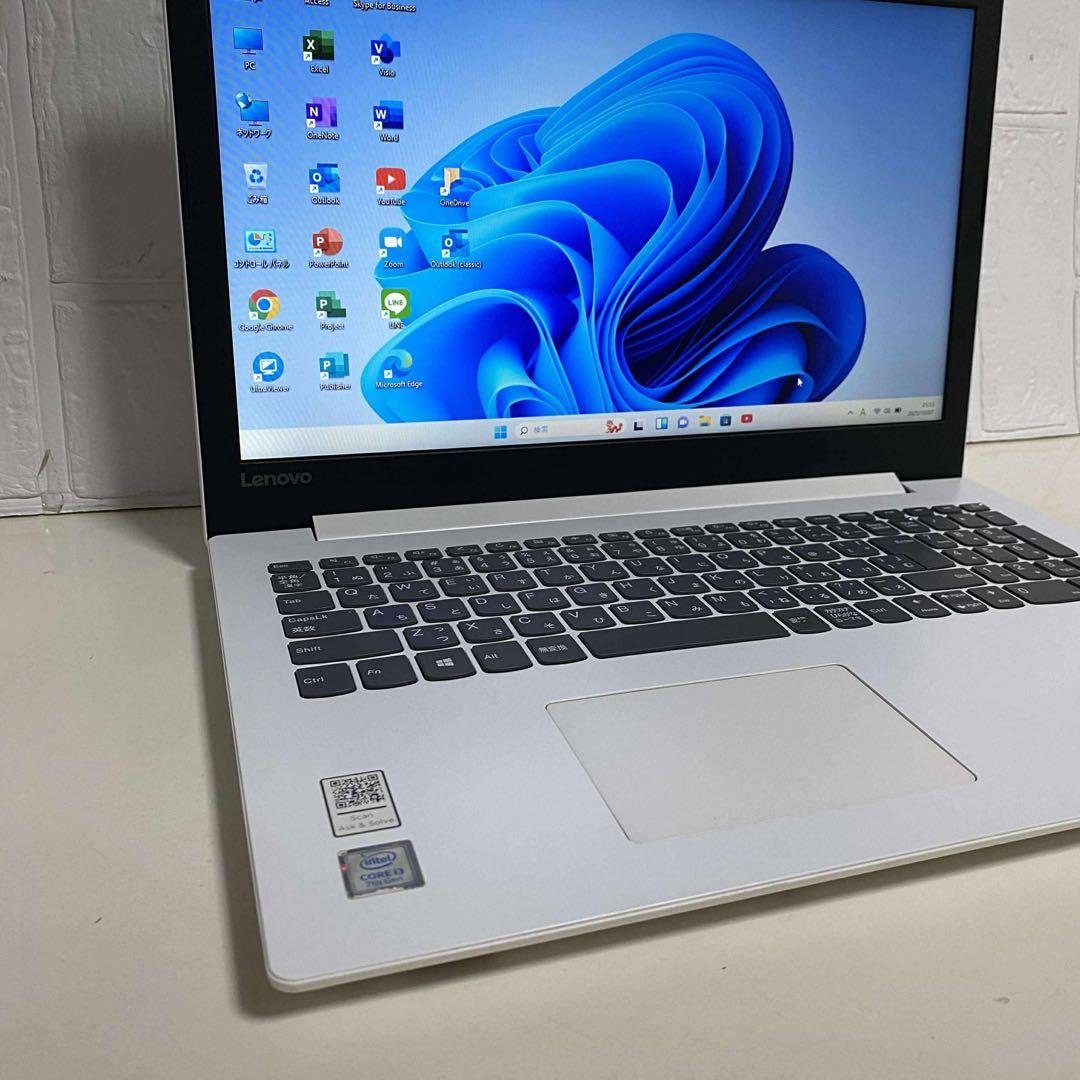 Windows11 オフィス2024年　SSD 256GB 美品レノボノートPC